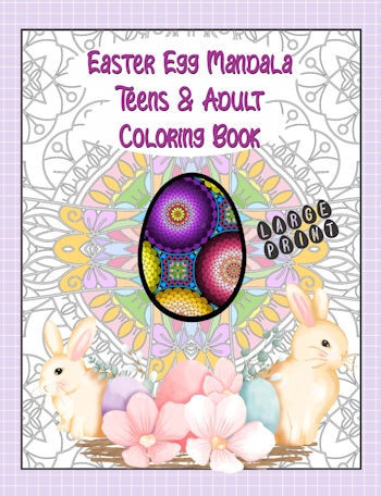 Front Cover for Easter Egg Coloring Book
